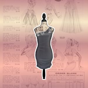 Womens One Shoulder Mini Dress with Floral Embellishments